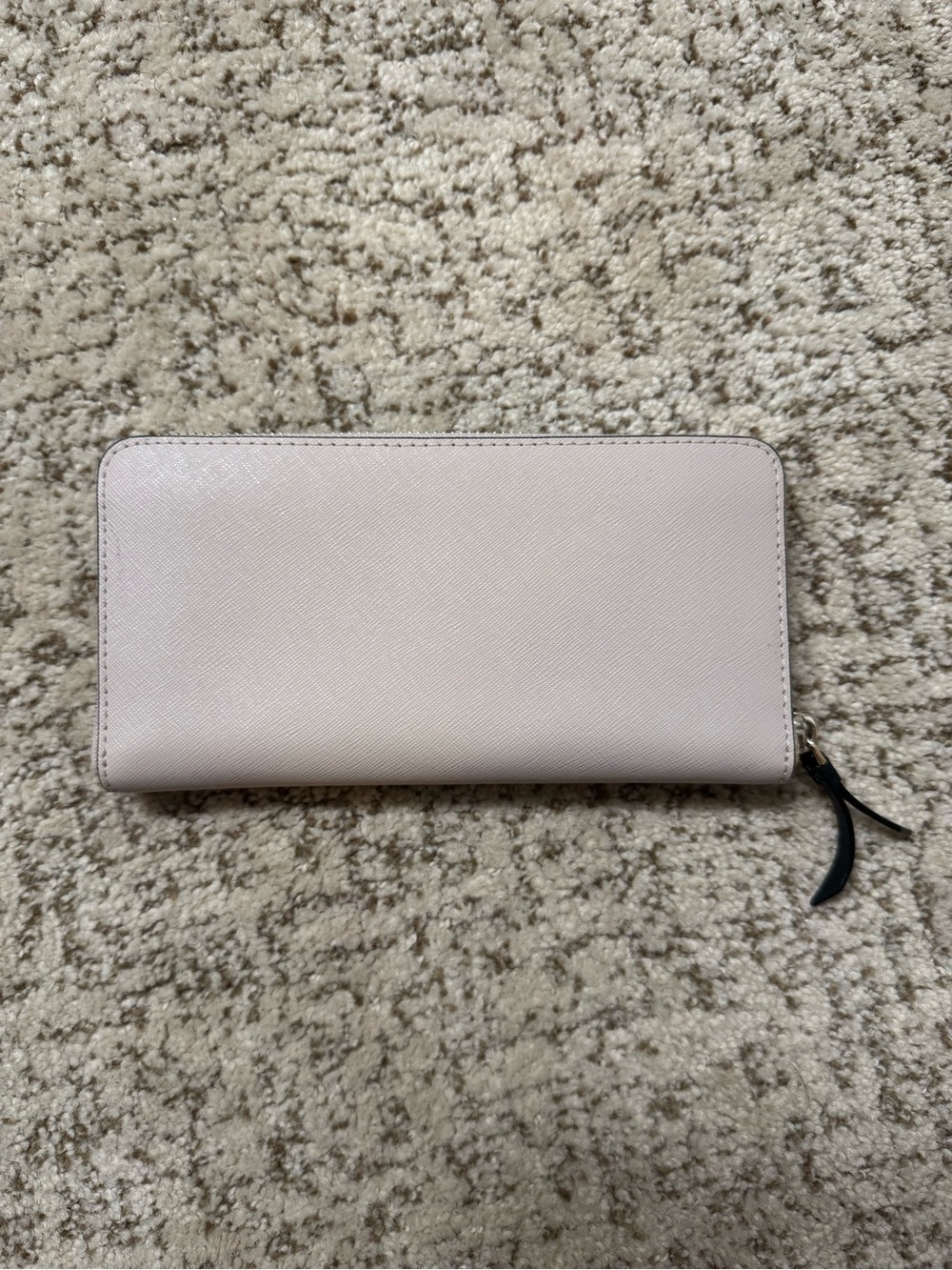 kate spade Two-Tone Black and Blush Zip Around Wallet - Picture 2 of 4
